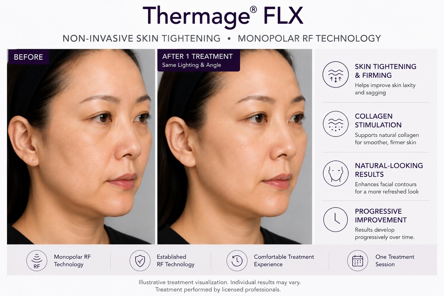 Before and After Thermage FLX